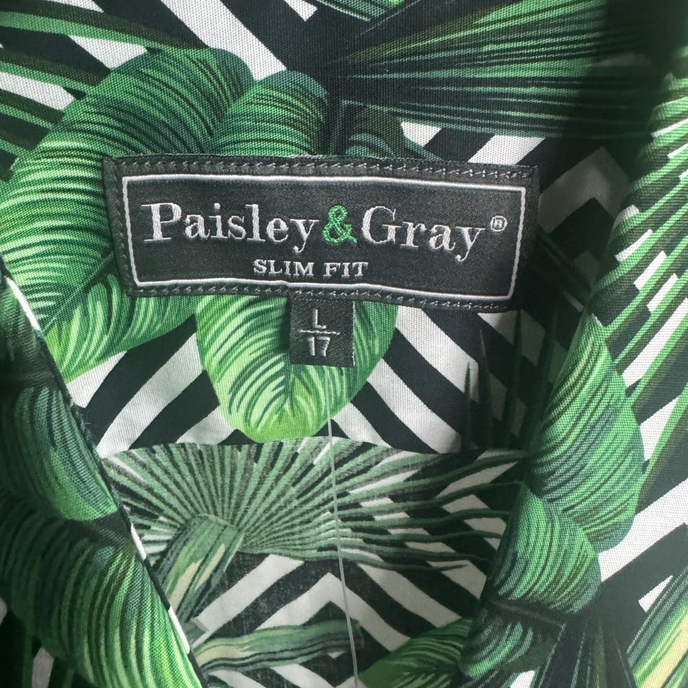 Paisley & Gray Tropical Green Shirt